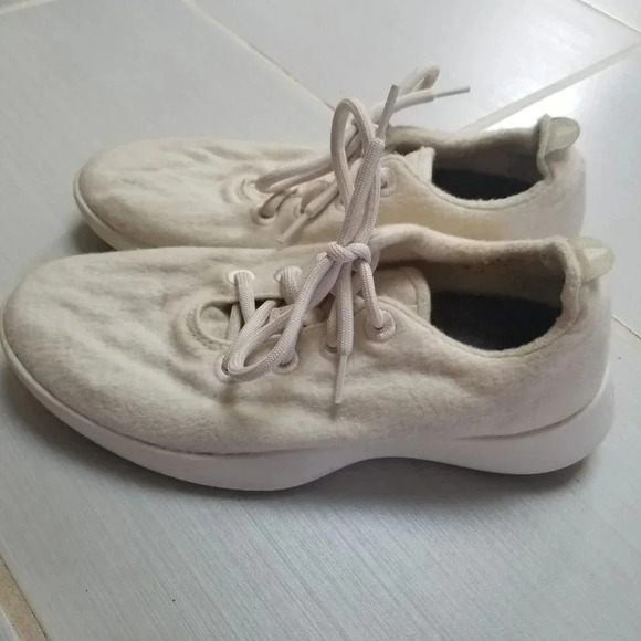 All Birds Off White Merino Wool Sneakers 9 - Picture 7 of 12
